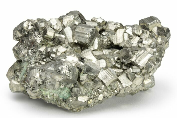 Striated Pyrite Crystal Cluster - Peru #225963